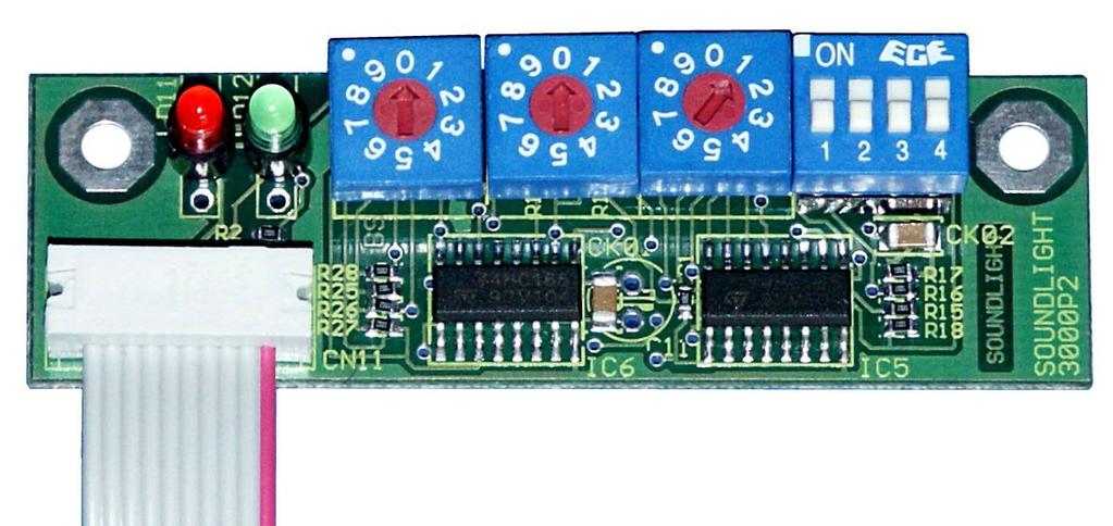A start address switch board 3000P, 3003P or 3005P (to be purchased separately) or RDM programming is required to set start address, mode of operation, and decoder options.