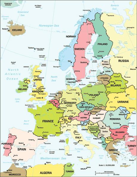 Activity 1 Locate London and Paris on the map of Europe. Activity 2 Understanding what you read Read Greetings from London (and Paris) on page 10. Shade one bubble. 1. Leah and Bain are visiting the English Channel.