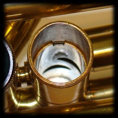 Some trumpet valves are numbered 1, 2, and 3 to help you remember where to put them. Pay attention to which way the valves are turned, as well.