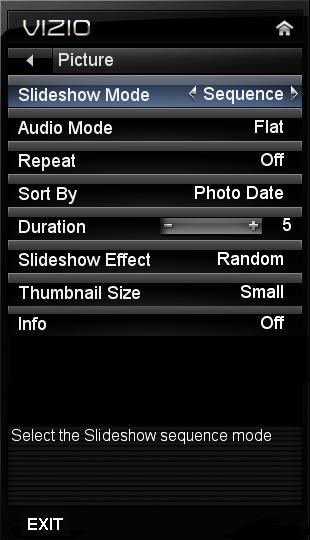 6 E370VP / E420VP Adjusting the Photo Viewer Settings The photo viewer can be adjusted according to your preferences. To adjust the photo viewer settings: 1.