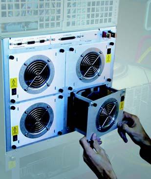 In the event of a fan failure, the SSPA can continue to operate until a replacement is installed.