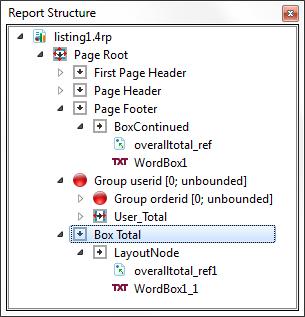 Footer: Continued or Report Total?