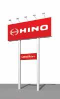 brand image properly. 2D White Pole Sign Overview Comparing to Pylon Sign, Pole Sign can be made bigger.