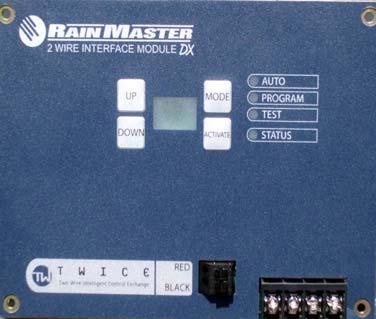 The Controller broadcasts a command along the Twice Two-Wire path and the appropriate decoder responds and turns the attached valve on or off.
