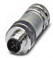 BUS CAN bus field wireable M12 connectors Quick and easy on-site assembly Robust shielded design Space-saving compact design -40 C to +85 C Coding: A-standard