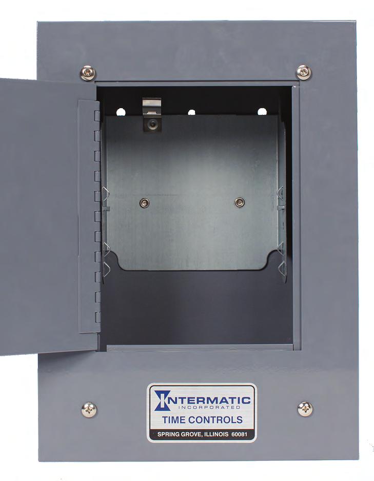 Enclosures and Accessories Flush Mount Steel Enclosures Type 1 Rated Enclosure Provides a finished, flush appearance Heavy-duty construction with hinged door Lockable door with key Various mounting