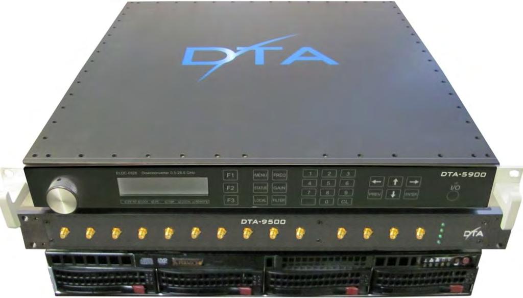 Compact 3U solution for Handling Bandwidths 250 MHz or less For Processing BWs 250 MHz or less, DTA-5000 (3U System) can be replaced by DTA-1000-R (1U System) for Record & Playback RFvision 2 in a 3U