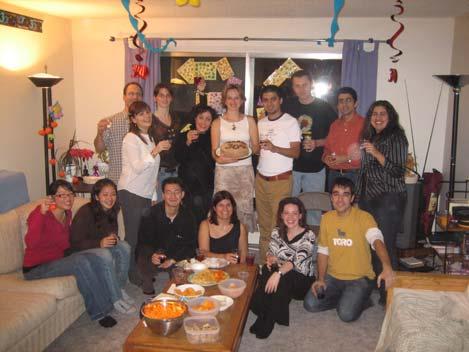November 2006 And then came this birthday. I truly enjoy the presence of my old friends here in Edmonton: Nazanin, Snezana and Bane, Laura, Greg, Christina, Ali, Tom, Diana and Daniel.