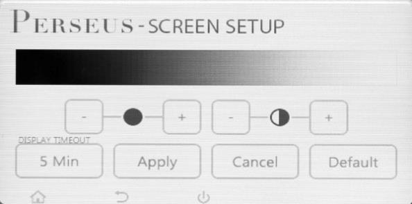 Touch Apply to save your changes. To set stereo or mono operation: Press the Stereo or Mono button. The current mode is indicated by a darkened button. In the screen at right, stereo is activated.