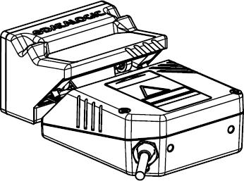 Figure 2 3) Bring the OM2000N close to the scanner and insert the cable into the power connector of the scanner