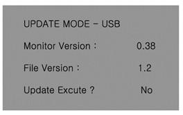 (General USB memory has FAT32 file system, usually) Set Update Firmware item as USB from SYSTEM menu.