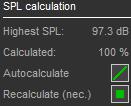 Spatial resolution of the SPL mapping The spatial resolution of the mapping calculation is fixed to 1m with a minimum of 400 points per plane.