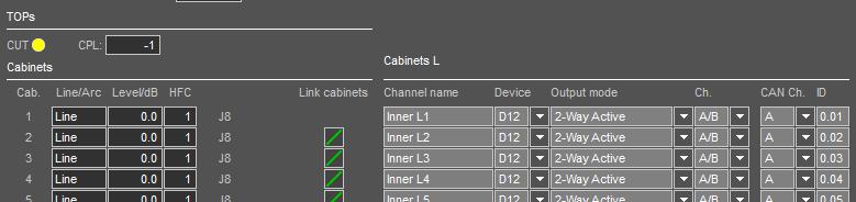 CAN channel (CAN ch.) This option sets all devices of a patch dialog to the same R1 CAN interface channel.