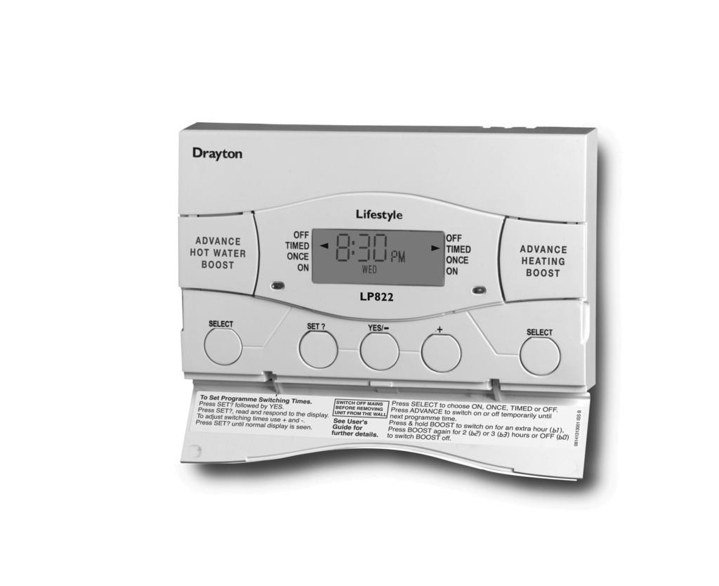 Lifestyle Dual Channel Programmer for heating AND hot water