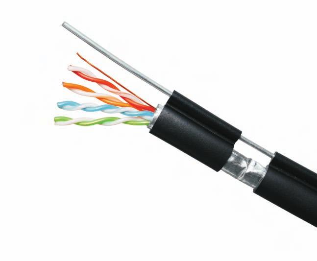 Cat5e SFTP cable OUTDOOR Cat5e FTP Cable with Messenger wire Performance Category = Cat 5e Conductor = Bare Copper Jacket = PVC,LSZH,LLDPE(outdoor) Configuration Shielded = Yes Shield Type = Overall