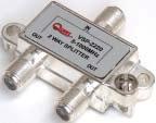 1 GHz SPLITTERS & DIRECTIONAL COUPLERS For high frequency applications such as broadband CATV, MATV, SMATV and MMDS systems, QUEST offers high quality splitters and directional couplers