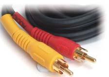 The S-VHS Mini-Din4 to Mini-Din4 cables also feature gold plated connectors and are made with high quality cable.