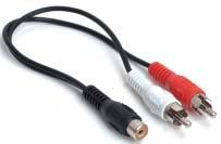 SHIELDED CABLE 3 STEREO RCA MALE TO RCA MALE SHIELDED CABLE 6 STEREO RCA MALE TO RCA MALE SHIELDED CABLE 12 STEREO RCA