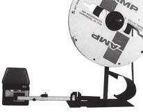 Tape Feed Track MP-O-LECTRIC Bench Machine with Special pplicator Interchangeable Heads and pplicators (Refer to page 58 for part