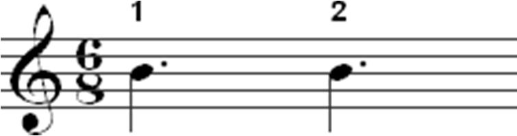 Counting in Compound Time Signatures Counting the Beats in Compound Time Signatures Rhythms consisting of note values equal to or greater than a beat can be counted as you would any other time