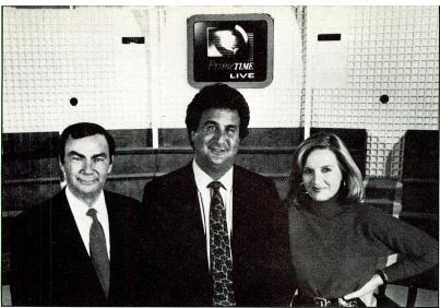 ABC's 'Primetime Live' (I -r): Sam Donaldson, Richard Kaplan and Diane Sawyer syndicated Inside Edition, one of a growing number of reality -based programs that cause many in broadcast journalism to