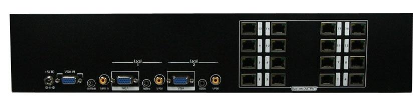 Local Video & Audio #2: Link to a VGA & Audio output 7. RJ-45 Out: Link to CATS-VGA-RX1 or CATS-VGA-RX1D to another PC display with a Cat-5e/6 LAN cable CATS-VGA-16B 1 2 3 4 5 6 7 1.