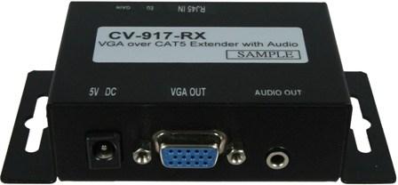 7. RJ-45 Out: Link to CATS-VGA-RX1 or CATS-VGA-RX1D to another PC display with a Cat5e/6 LAN cable CATS-VGA-RX1 3 2 1 4 5 6 1.