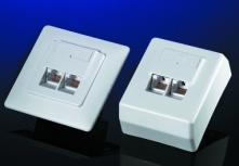 1 ROLINE Cat.6 Mounting Box The ROLINE Cat. 6 / Class E Wall Outlet Boxes fulfil the Cat.