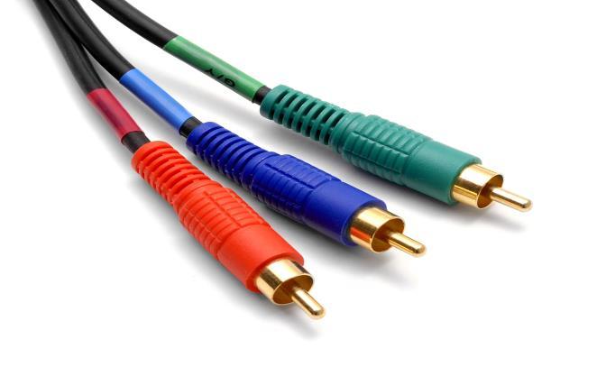 A. Component video - 3 Signals Higher-end video systems make use of