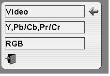 VIDEO INPUT SELECTING INPUT SOURCE WHEN SELECT INPUT (5 BNC INPUT JACKS ) When connecting to those equipment, select a type of Video source in SOURCE SELECT Menu.