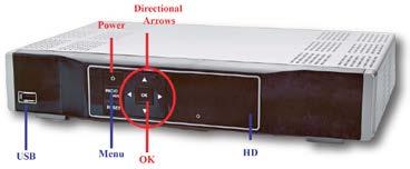 Below is an explanation for each of the controls and lights listed above. The Power button, if held for less than five seconds, turns the Set Top Box on or off.