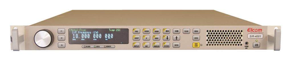SIR-4002 MICROWAVE WIDEBAND DSP RECEIVERS UP TO 26.5 GHz WIDE FREQUENCY RANGE: 0.5 26.
