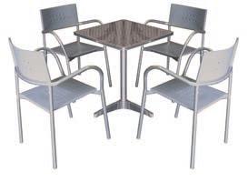 x Round Bella table Black 091202 $373 4 x Portland chairs BETIS Setting