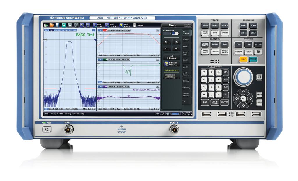 R&S ZND Vector Network Analyzer At a glance The R&S ZND is a basic network analyzer that provides unidirectional measurements up to 4.5 GHz.