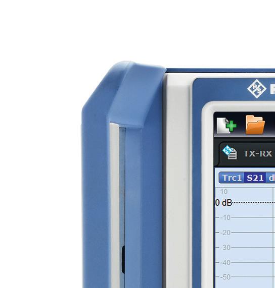 Easy to operate Flat menu structures for efficient operation The R&S ZND groups together logically related analyzer
