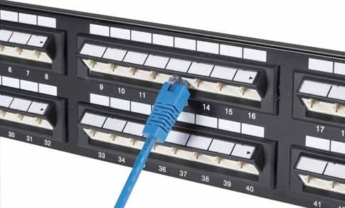 Save time and money by eliminating horizontal cable managers in front of the panel. Ideal for retrofitting data cabinets.