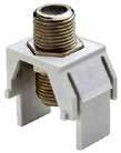 $0.97 Non-Recessed Nickel F-Connector, White ONQWP3479WH This high