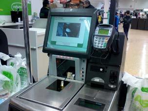 That way, it will allow the user to visually see the amount of money they will be paying for their items. The operating system that self checkouts mainly are programmedwith is called POS.