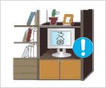 Avoid installing the product in a badly-ventilated location such as inside a bookshelf or