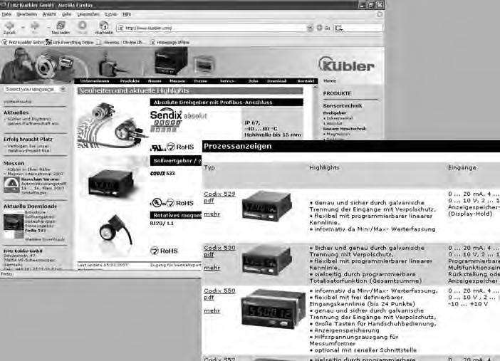 General Data and Instructions Our support for you Support You will find comprehensive support pages on our home page: www.kuebler.