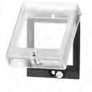 363 ] Lockable transparent cover with 90, 903, 904, 923, 924, 75 302 bezel adapter for counters with Codix 76/77, 90