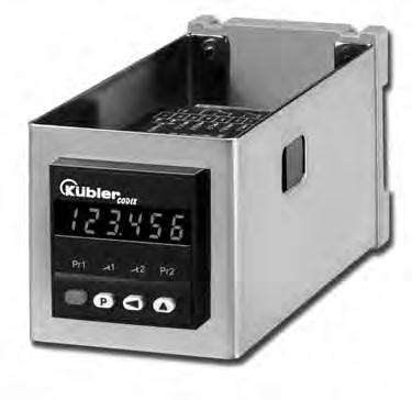 Accessories Enclosure For panel-mounting all counters, timers and process indicators, with DIN size 24 x 48 mm [0.945 x.89 ] or 50 x 25 mm [.969 x 0.984 ], such as CODIX 52X, CODIX 53X.