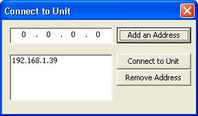 to a previously connected unit (see Figure 11) The Connect to Unit window if