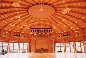 Strategies to Mitigate Sound Focusing 1) Stepped gradations for the auditorium ceiling; (2) Suspended convex reflection panel at center of ceiling; (3) Retractable soundabsorbing curtains and