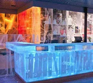 Aplicaţii şi studii de caz: Restaurante Icebar by icehotel Experienţa extremă Daikin UK Intraţi în ICEBAR LONDON, o experienţă senzorială rece, unde pereţii, barul, mesele şi inclusiv paharele din