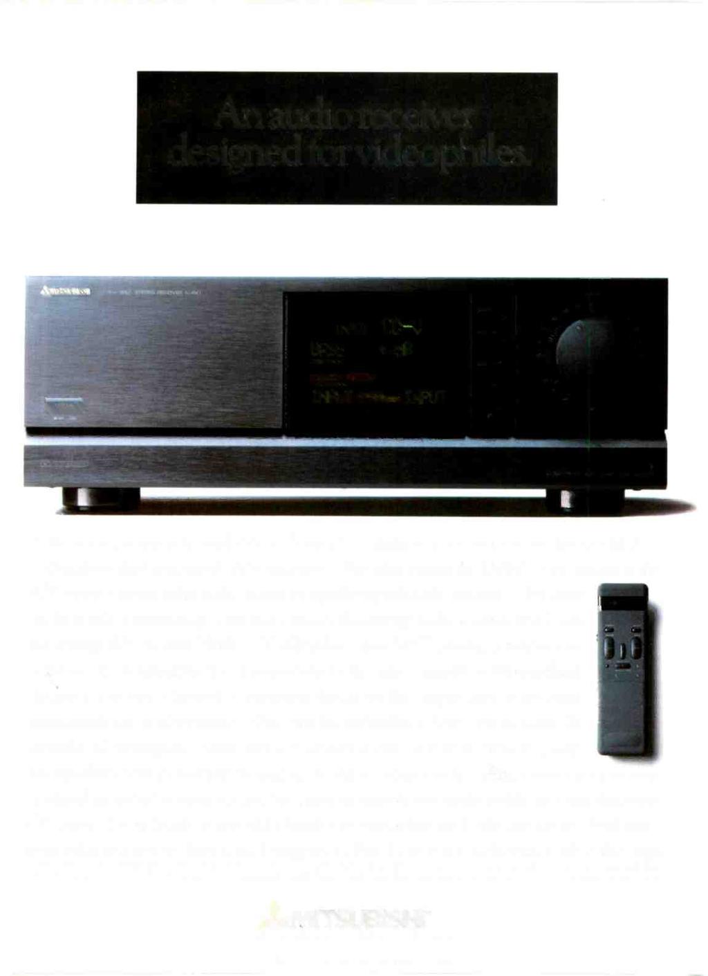 An audio receiver designed for videophiles.