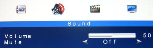 Sound Mode 1. Volume Press OR to adjust volume level. 2. Mute Press OR to select sound Off, On. Setting Mode 1. Language Press OR to select language. 2. H.