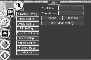 Configuring the VP-724xl via the OSD MENU Screens 8.5.7 Choosing the Output Utility Settings Figure 36 and Table 16 define the Output Utility settings.