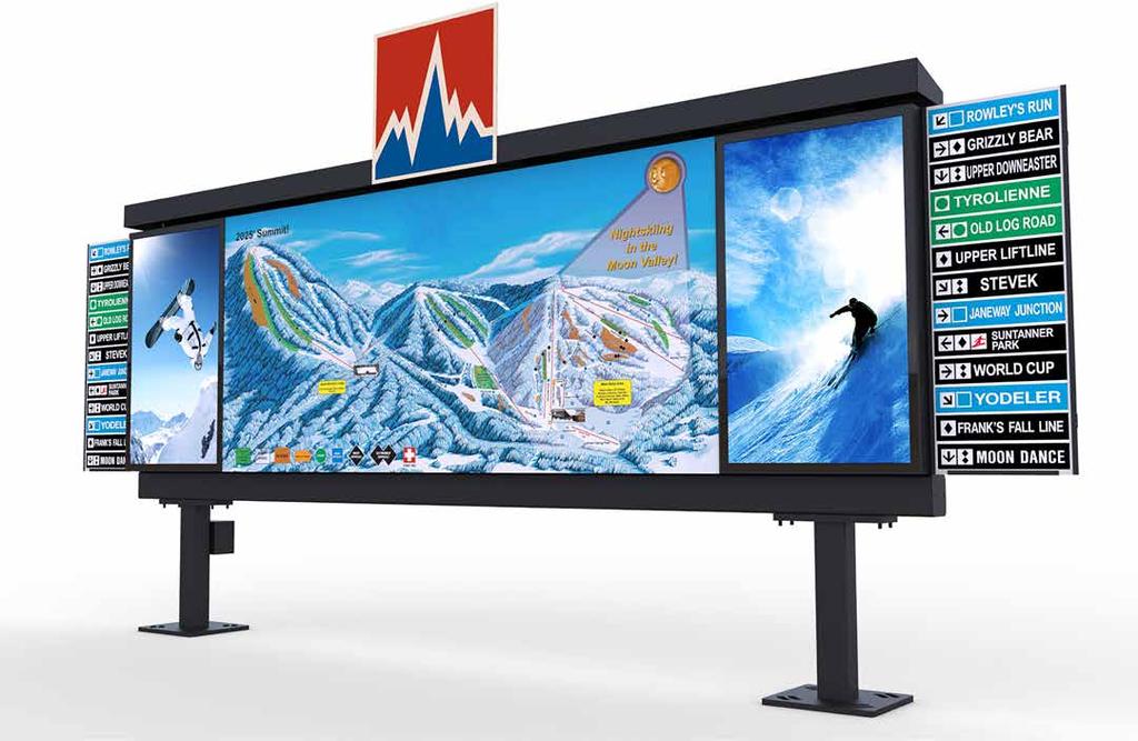 Kiosk integrated with the Xtreme Outdoor Display, microphone,