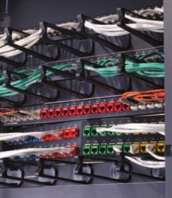 P A N E L S & C O R D S PATCH PANELS 24- and 48-port TechChoice patch panels are available in the traditional multi-port panel format with 6-port modules for Cat 6 and Cat 5e.